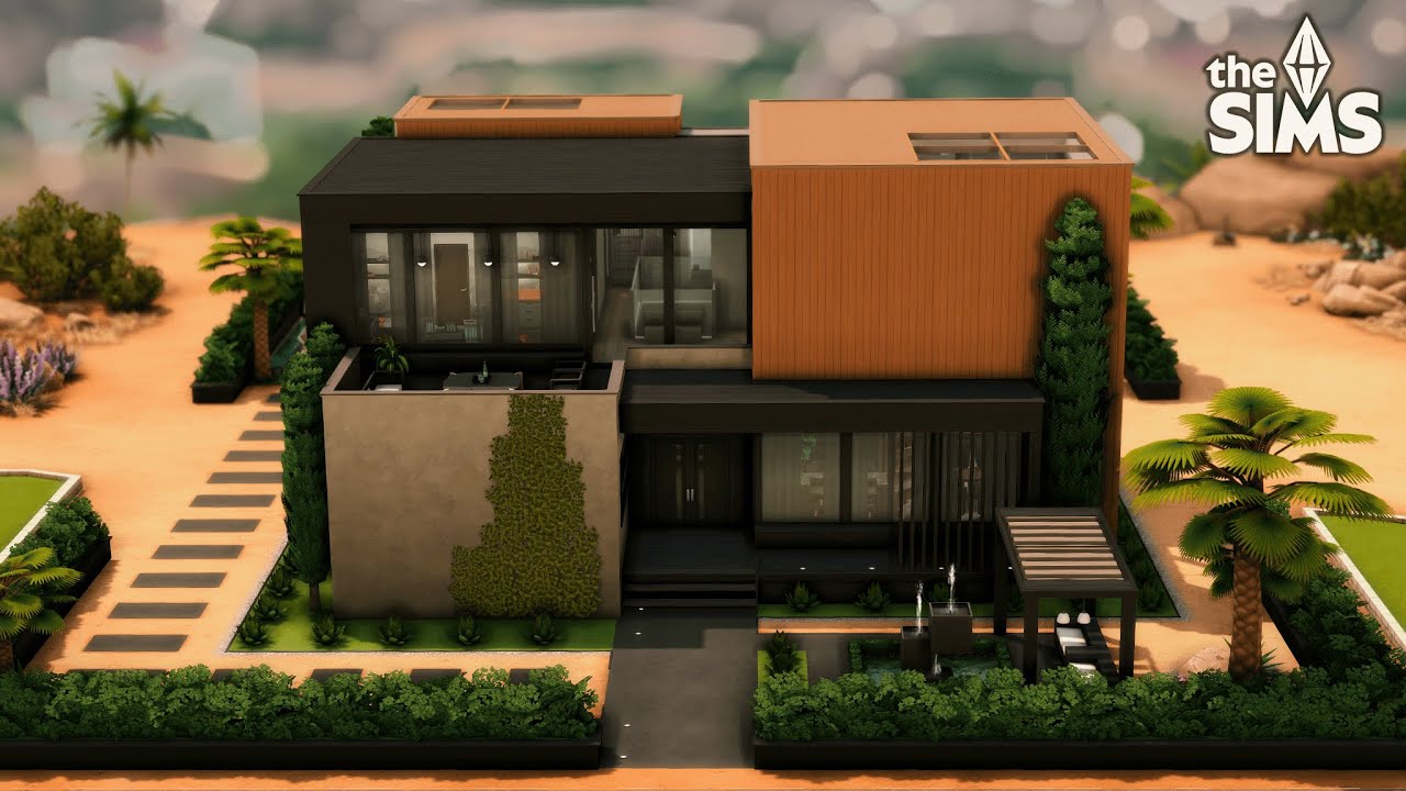 Modern Desert Luxe Home | No CC | The Sims 4 Speed Build