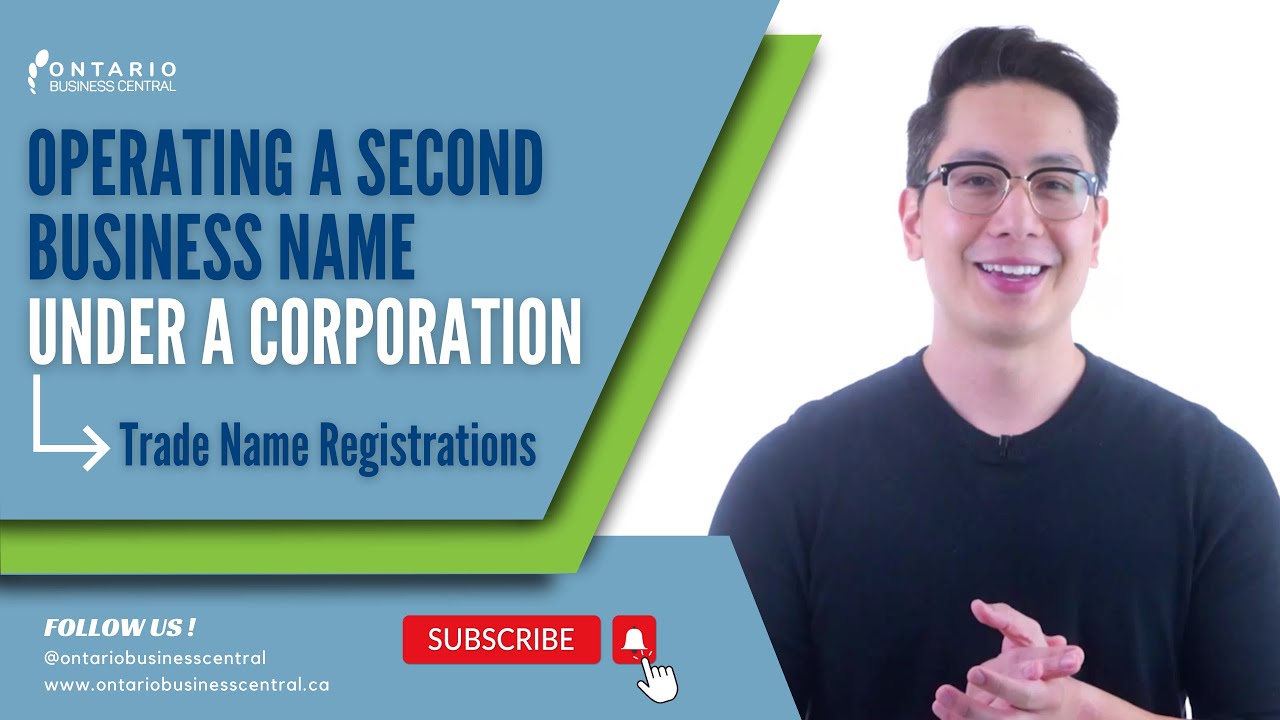 Operating A Second Business Name Under A Corporation | Trade Name Registrations