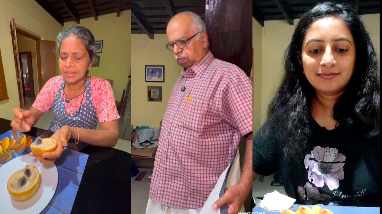 ഞങ്ങളുടെ വീട്ടിൽ വിരുന്നെത്തിയ അപൂർവ്വ പഴം മുറിച്ചപ്പോൾ  😲