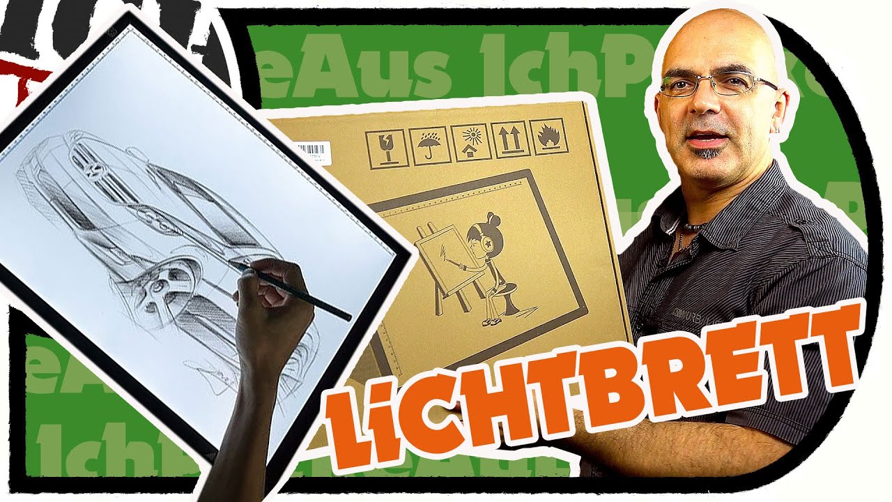 AGPtek LED Lichtbrett - Cooles Zeichen Pad, auch zum Abpausen (Unboxing und Test)