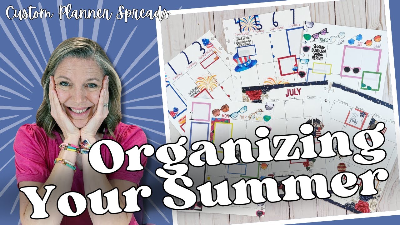 Organizing Your Summer || Custom Planner Spreads || Kellofaplan