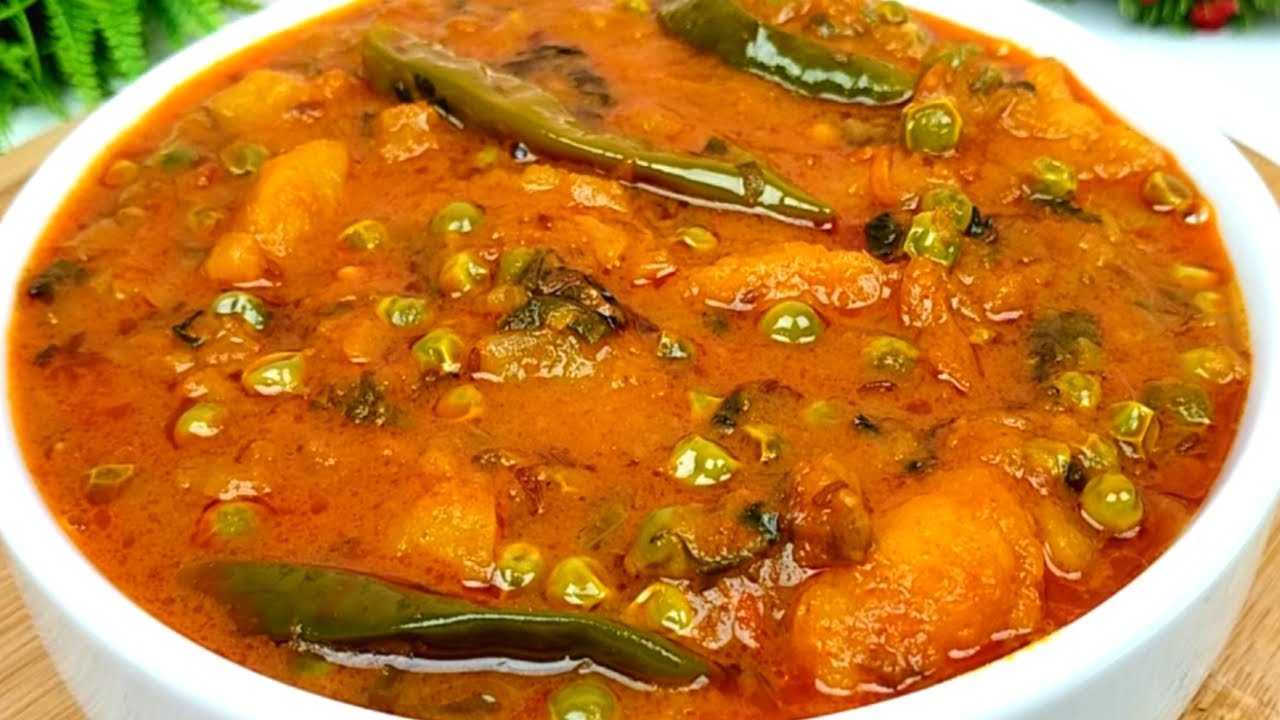 Easy recipe for cooking potatoes, peas and vegetables | Matar Aloo Curry Recipe | Potato Peas Curry | Aloo