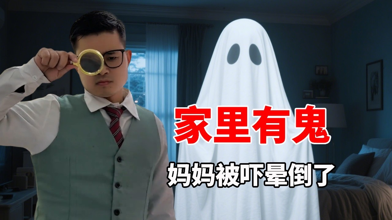 家里出现幽灵妈妈被吓晕了！发现是小宇宙搞的鬼，大家却没有责备他【星星来探案】