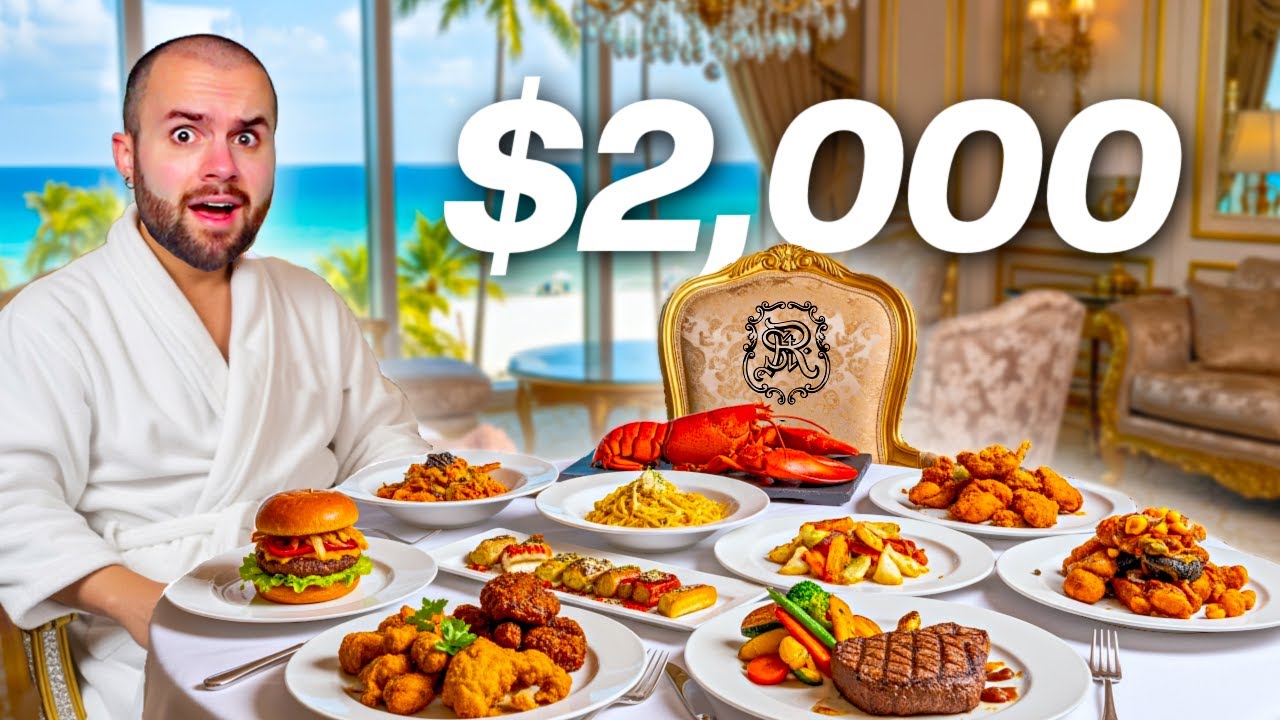I stayed in a $2,000 Suite just for the food (5 STAR Food at the St Regis Hotel)