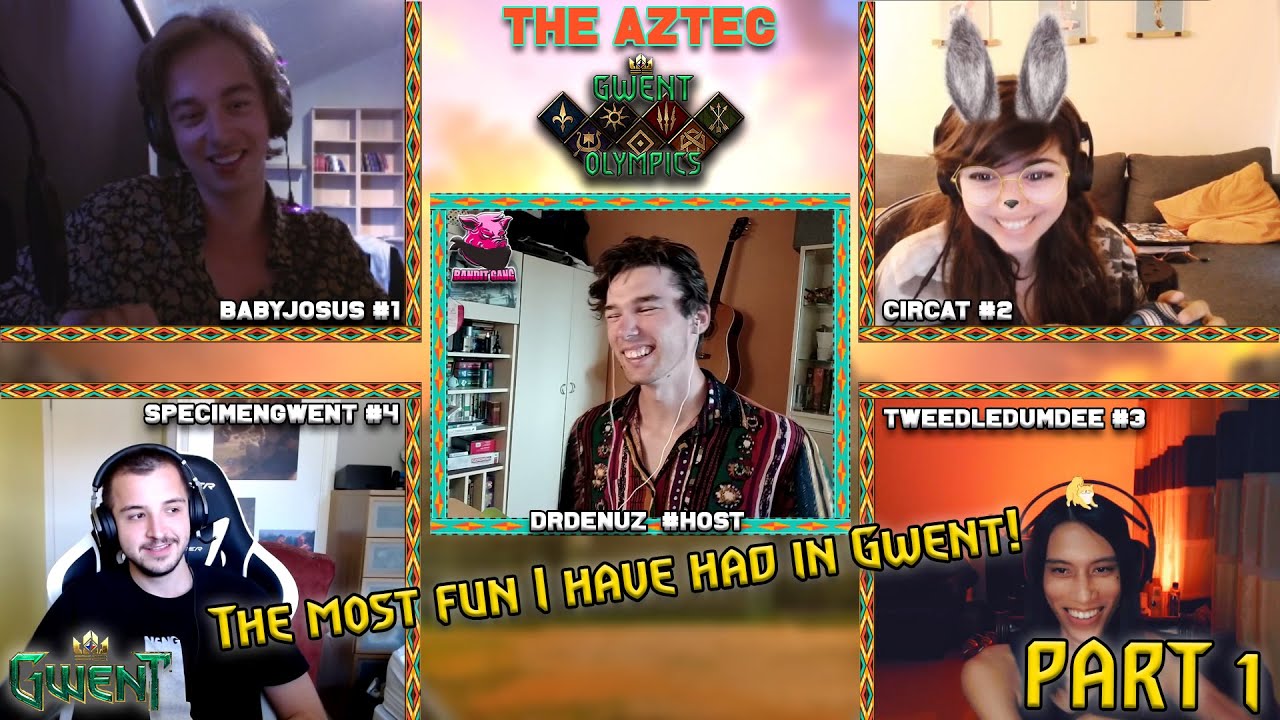 THE AZTEC GWENT OLYMPICS: Discipline 1 w/SpecimenGwent, tweedledumdee, CirCat, Babyjosus