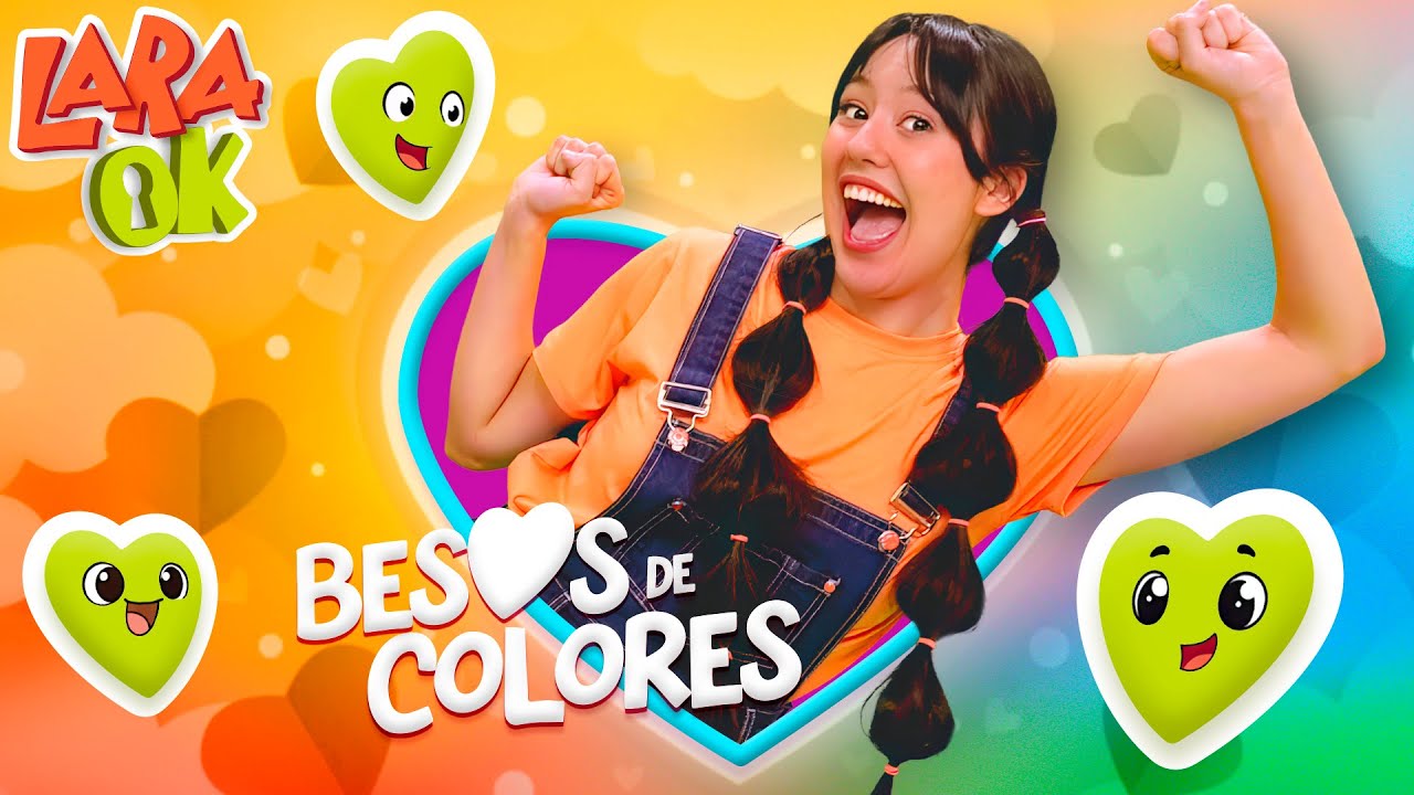 🎵 Besos de Colores 💋 | Canción Infantil Divertida y Educativa para Niños