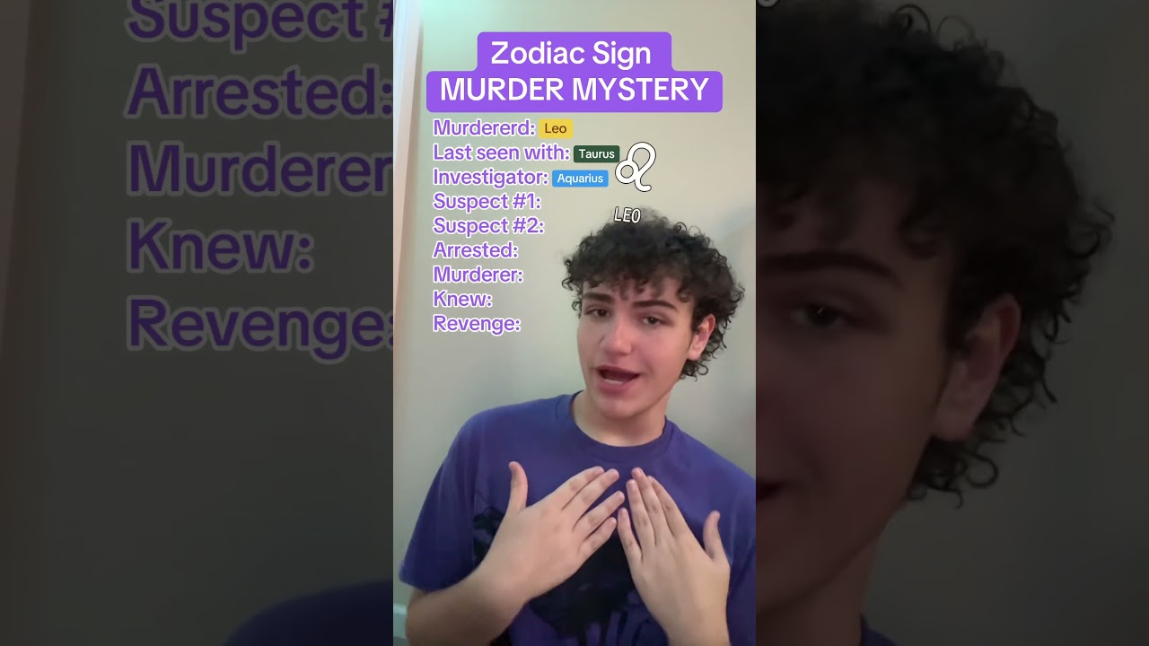 Zodiac Murder Mystery 🔎🕵️&zwj;♀️