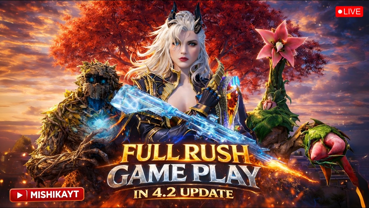 AGGRESSIVE GAMEPLAY | RUSH ONLY🤯 fT:-@MISHIKAA_YT #shortstream #shorts #bgmilive #crateopening