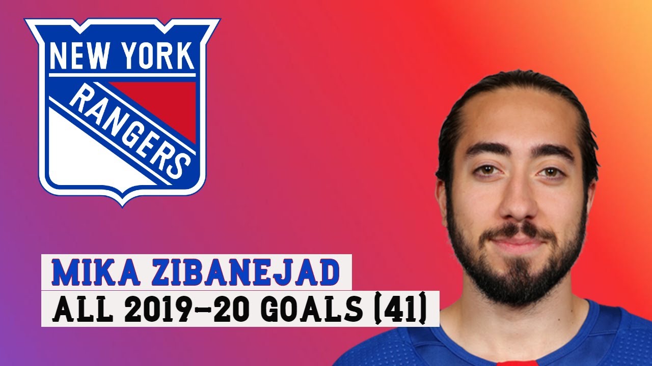 Mika Zibanejad (#93) All 41 Goals of the 2019-20 NHL Season