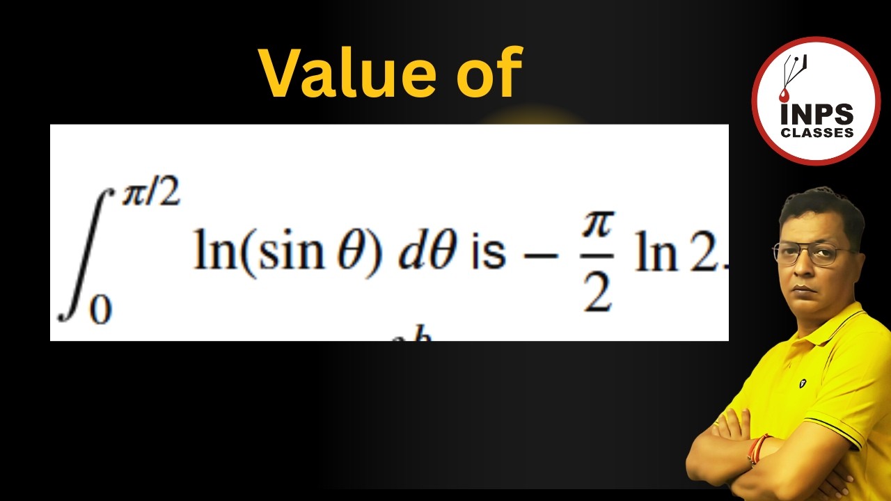 Prove that∫ 0π/2​ ln(sinθ)dθ=− π/2​ ln2