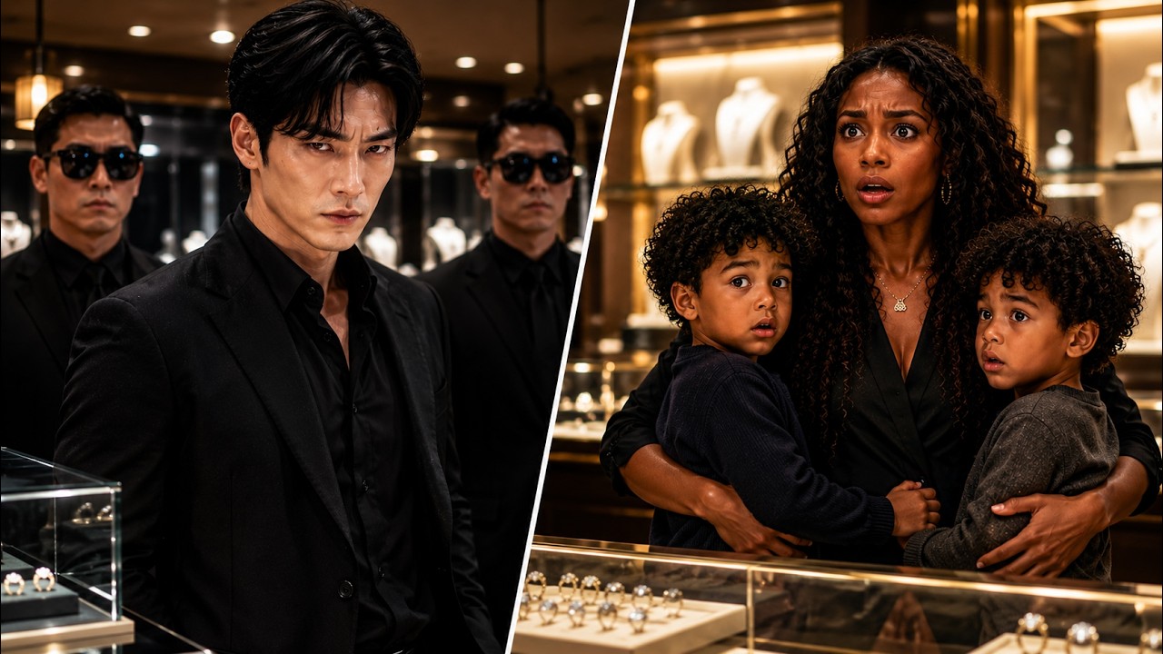 Korean Mafia Boss Went to Buy an Engagement Ring&hellip; Then Saw His Black Ex-Wife With Twins.. He Froze