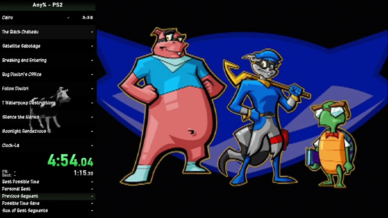 Sly 2: Band of Thieves any% ps2 speedrun in 5:54:39