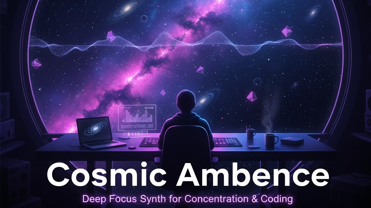 Cosmic Ambience: Deep Focus Synth for Concentration & Study