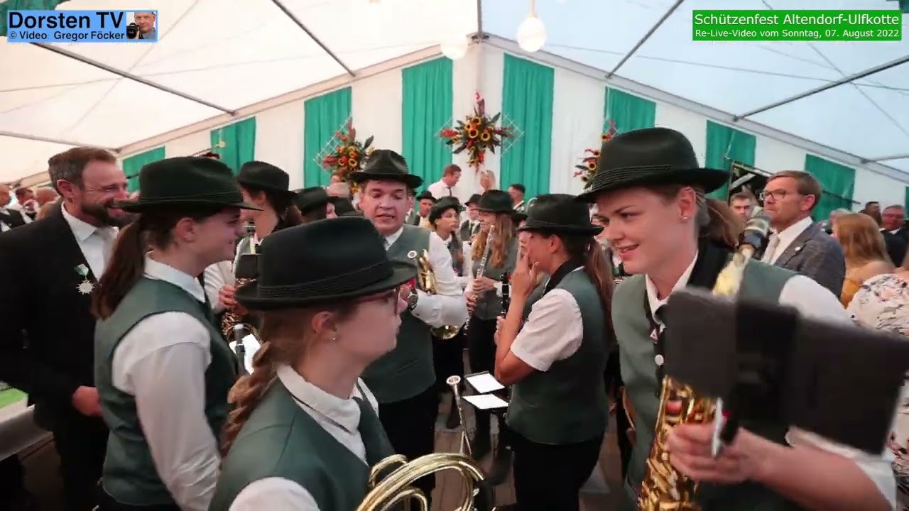 Schützenfest Altendorf-Ulfkotte 2022; Video-Clip 08: Montag, 08.08.2022; Krönungsball im Festzelt
