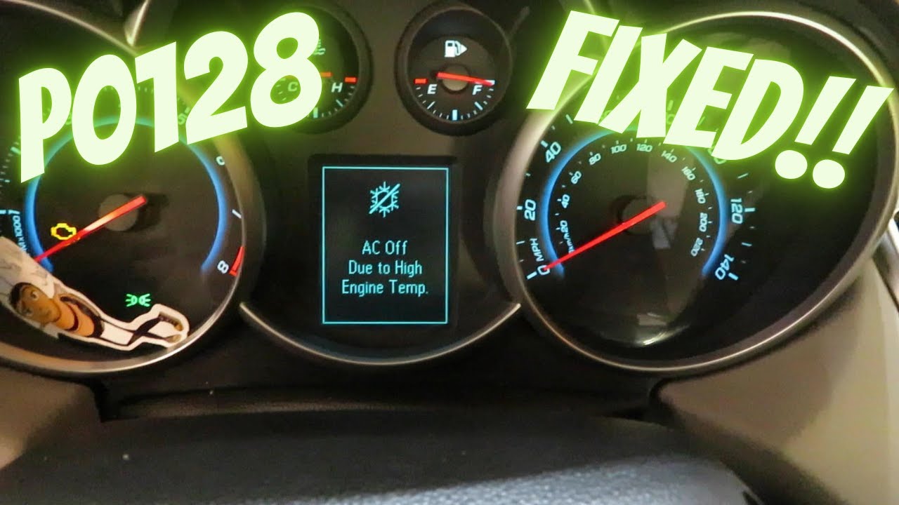 Замена датчика температуры охлаждающей жидкости двигателя Chevy Cruze 1.4L P0128 2011-2015