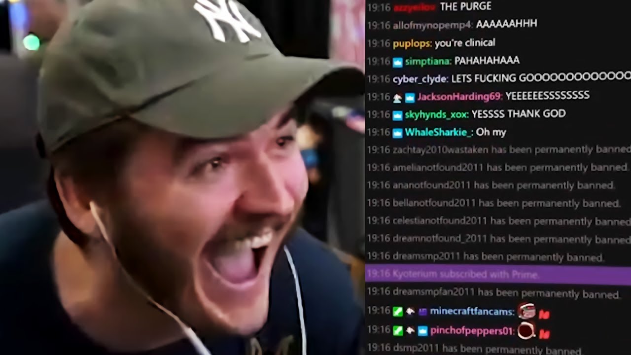 Шлатт забанил ВСЕХ фанатов Minecraft на своей трансляции (Twitch Purge)