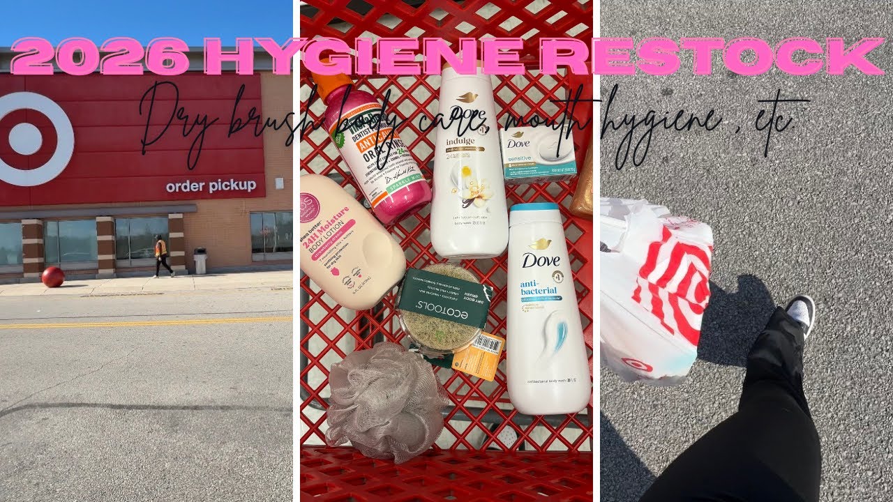 2026 hygiene products + restock 🤍🎀🫧