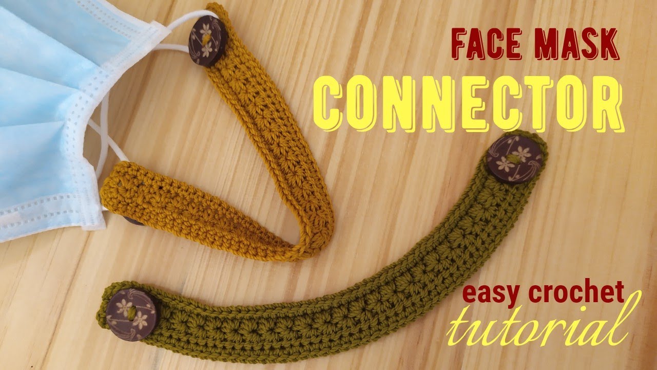 CROCHET : How to Crochet Face Mask Connector | Crochet for Beginner | DIY Ear Saver Your Face Mask