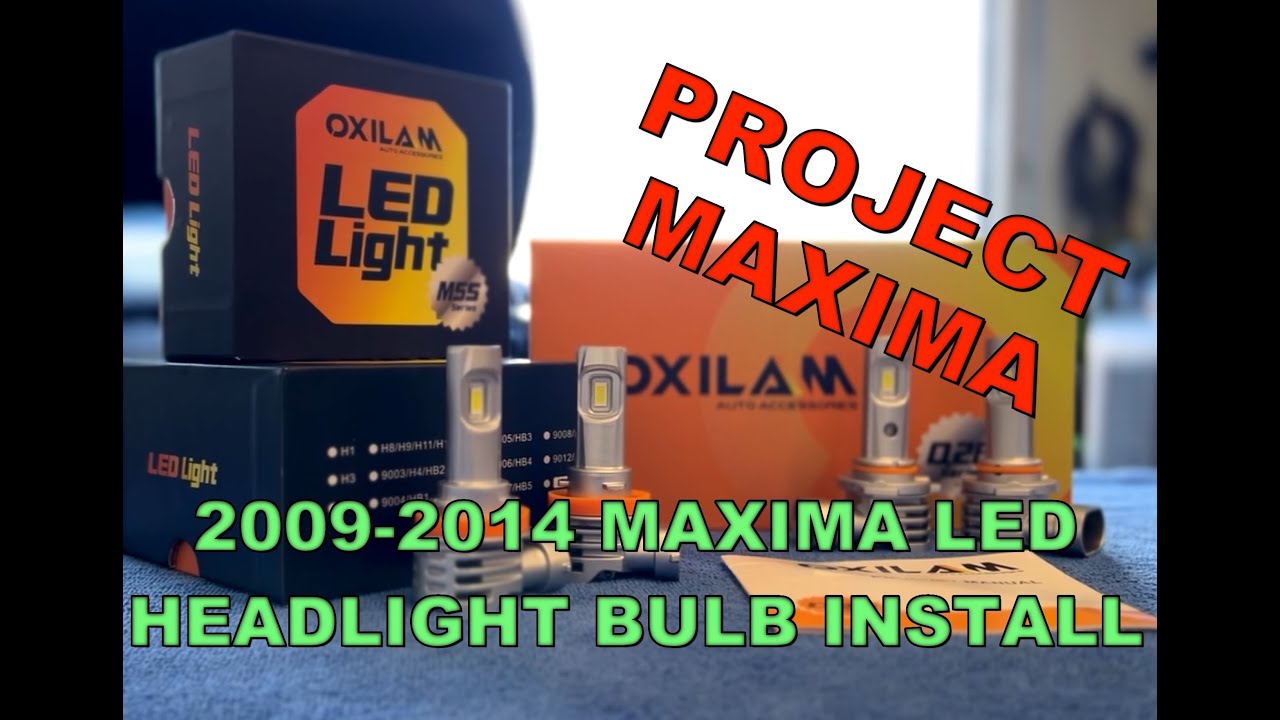 2009-2014  Nissan Maxima LED Headlight Bulb Install