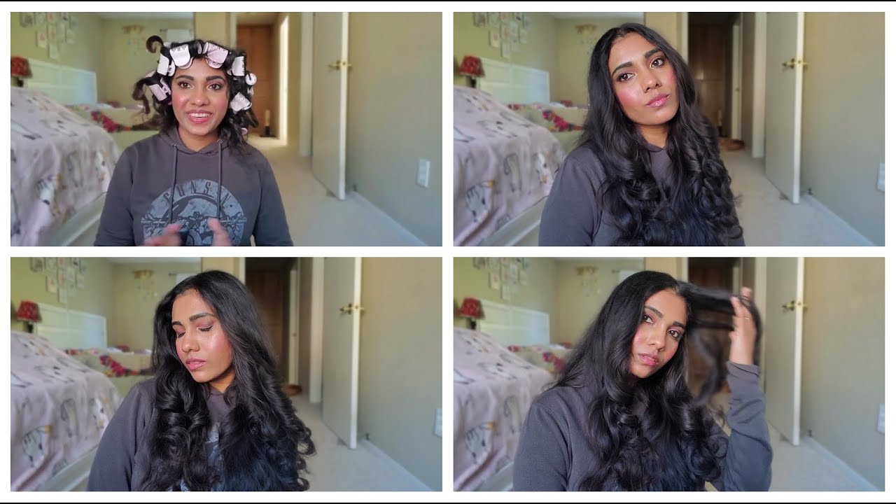 GRWM- Remington Hair Setter Hot Rollers/Curler Honest Review on Thick and Long Hair