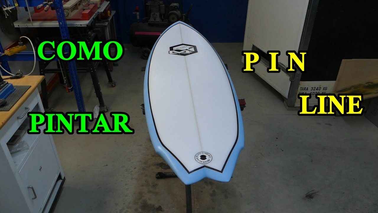 COMO PINTAR PIN LINE EN TABLA DE SURF.