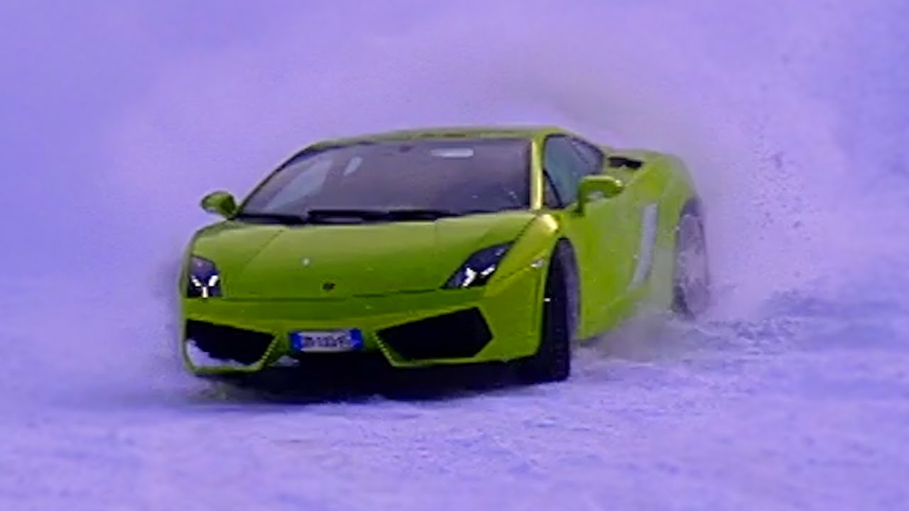 Drifting A Lamborghini Gallardo On Snow #TBT - Fifth Gear
