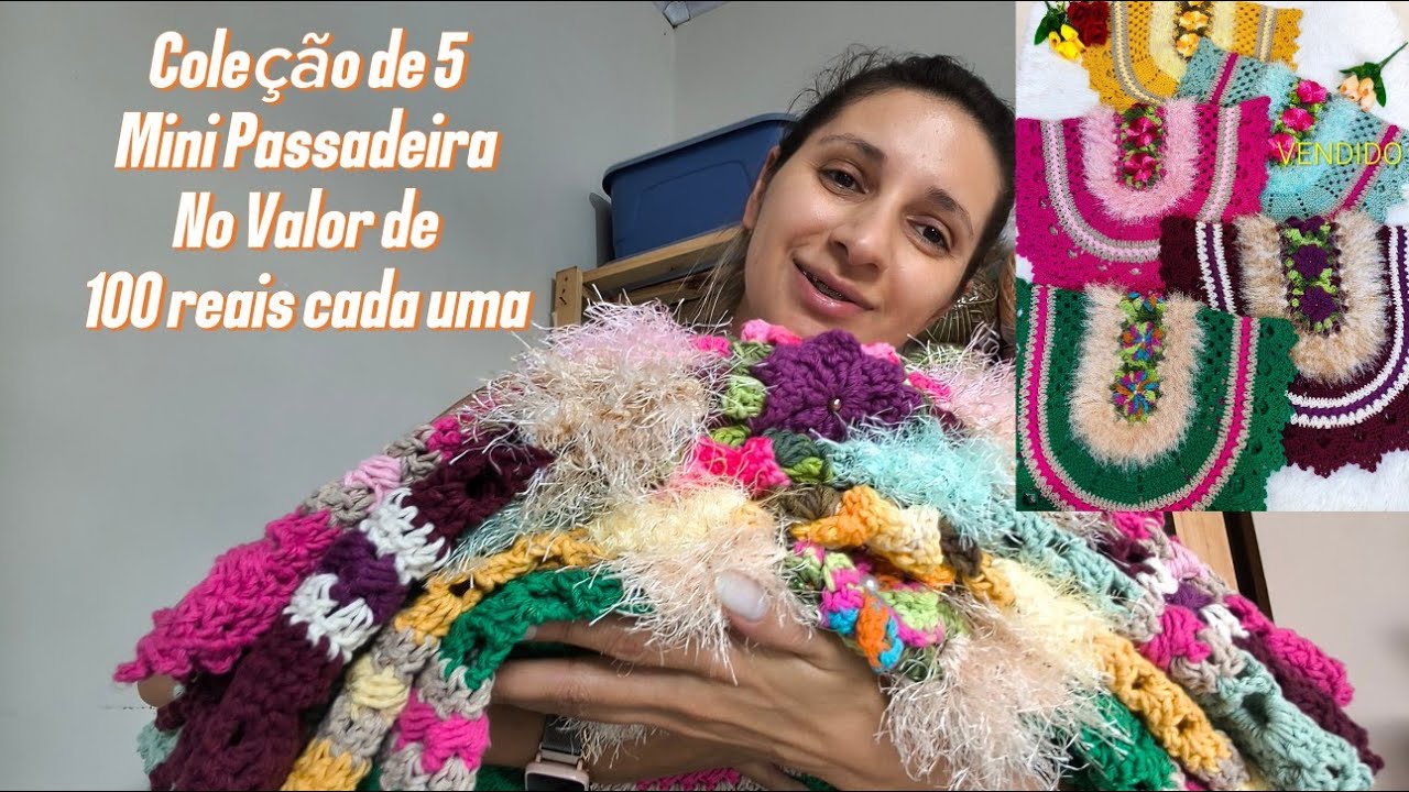 Uma linda coleção de 5 Mini Passadeira, no valor de 100 reais cada uma.