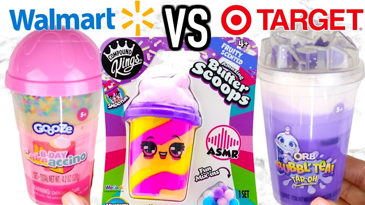 NEW WALMART SLIME VS TARGET SLIME! Which Is Worth It?!?