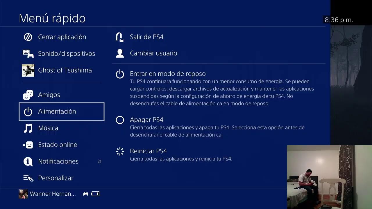 jugando Ghost of Tsushima