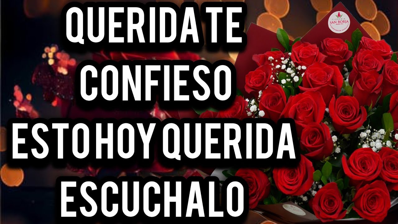 Hola amor por favor necesito decirte esto antes de irte a la cama mi princesa por favor escúchalo