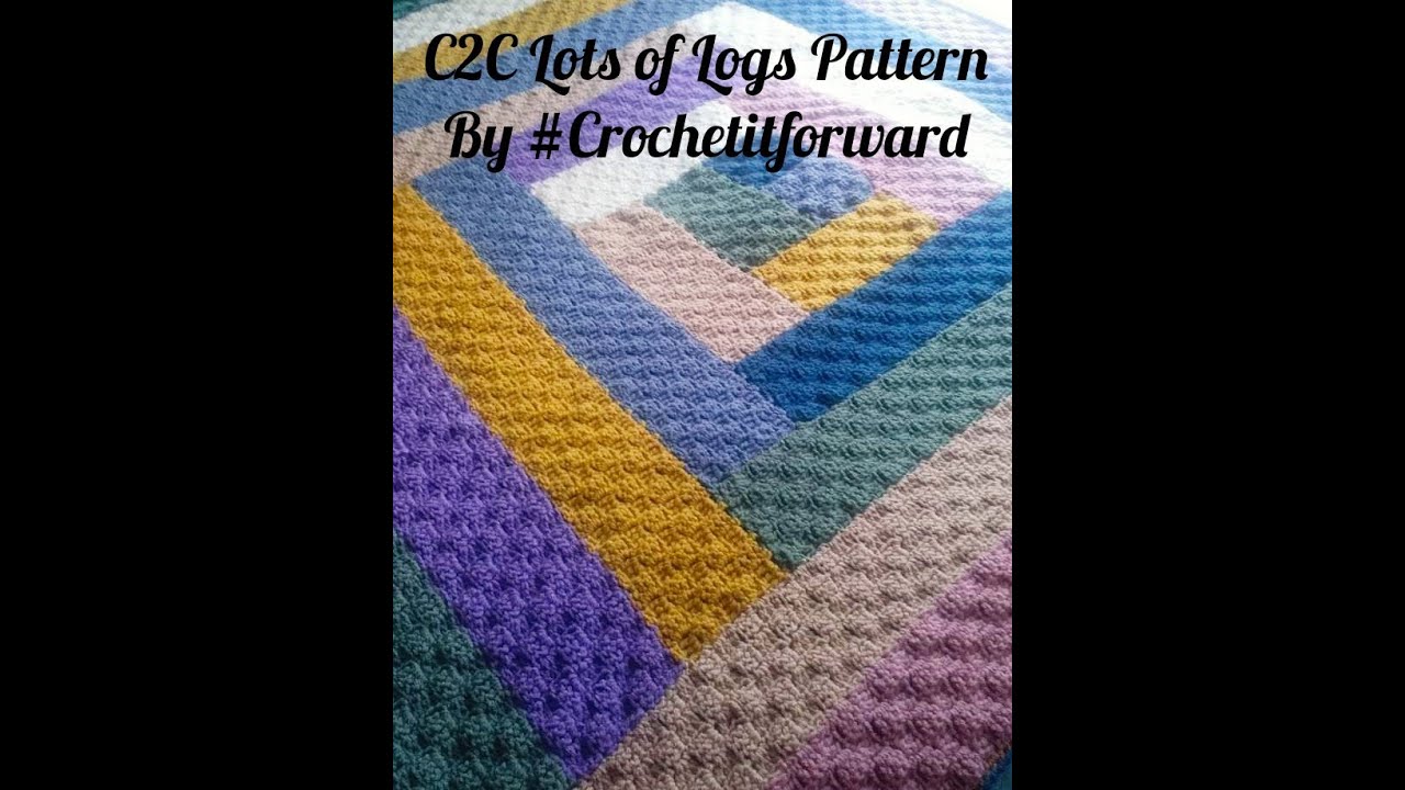 How to Crochet C2C Lots of Logs Pattern | C2C Afghan | C2C Pattern | Corner to Corner | JAYG