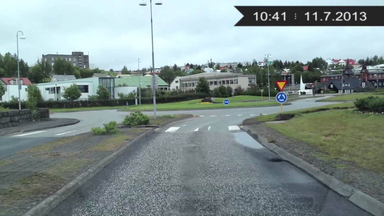 Driving around Reykjavik