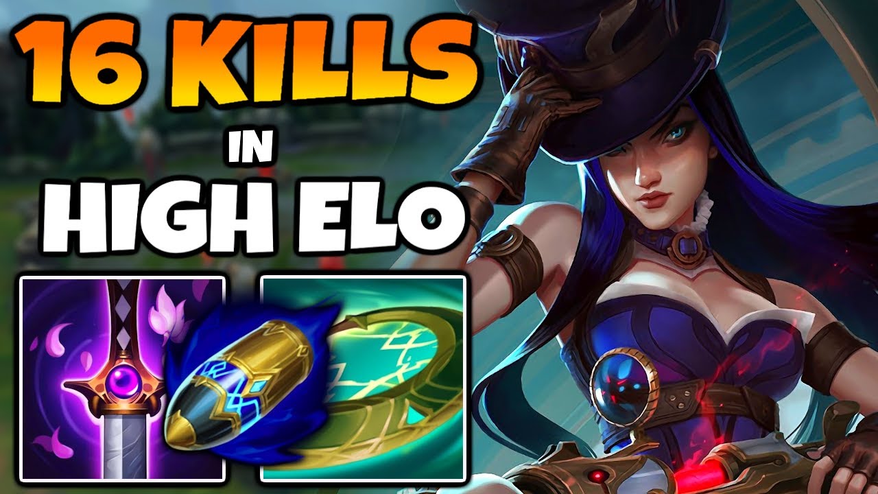 Casual 16 Kills Lethality Caitlyn Mid in High Elo
