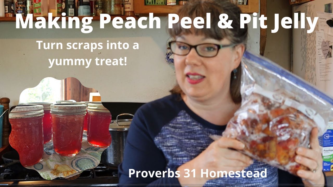 Making Peach Peel & Pit Jelly (for the freezer or the canner)