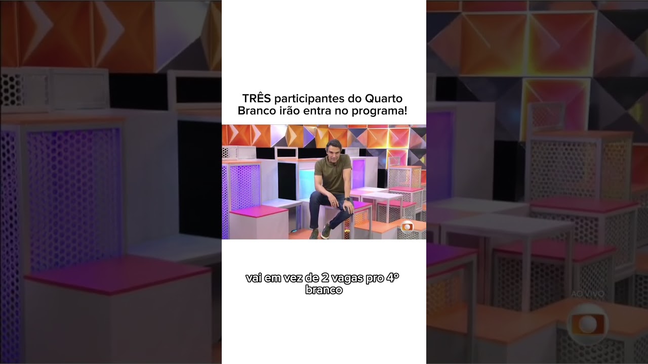 Com a saída de Henri Castelli, agora TRÊS participantes do Quarto Branco irão entrar no programa!