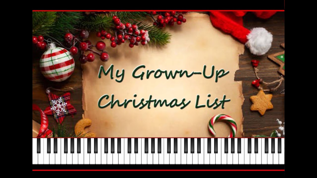 Grown-Up Christmas List♪David Foster 🎹Dan Coates piano/lyrics クリスマスリスト平原綾香ピアノソロ・歌詞