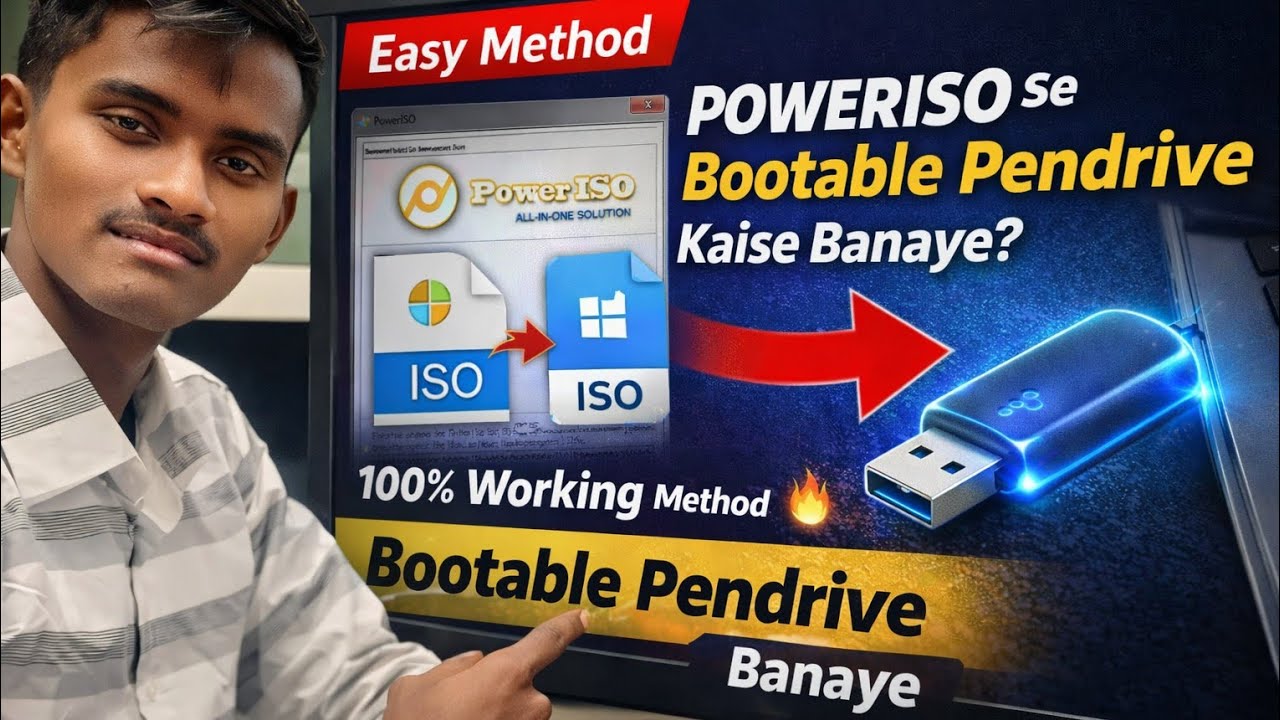 Pendrive ko Bootable Kase Banaye || 100% working ✅ || Making Bootable Pendrive easy  Method 
