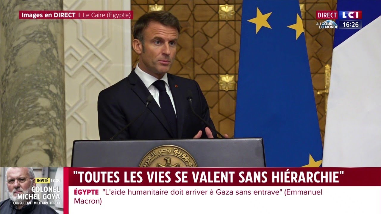 🔴 La déclaration d'Emmanuel Macron et Abdel Fattah al-Sissi en Égypte