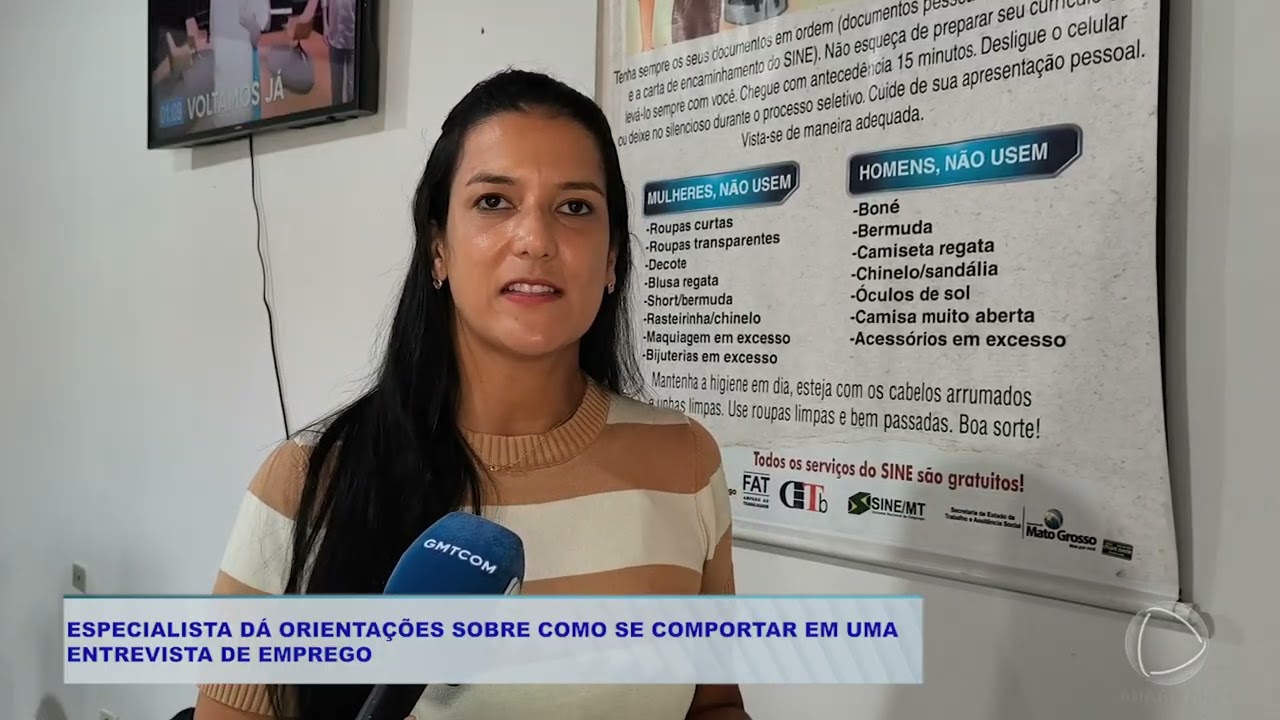 ESPECIALISTA DÁ ORIENTAÇÕES SOBRE COMO SE COMPORTAR EM UMA  ENTREVISTA DE EMPREGO