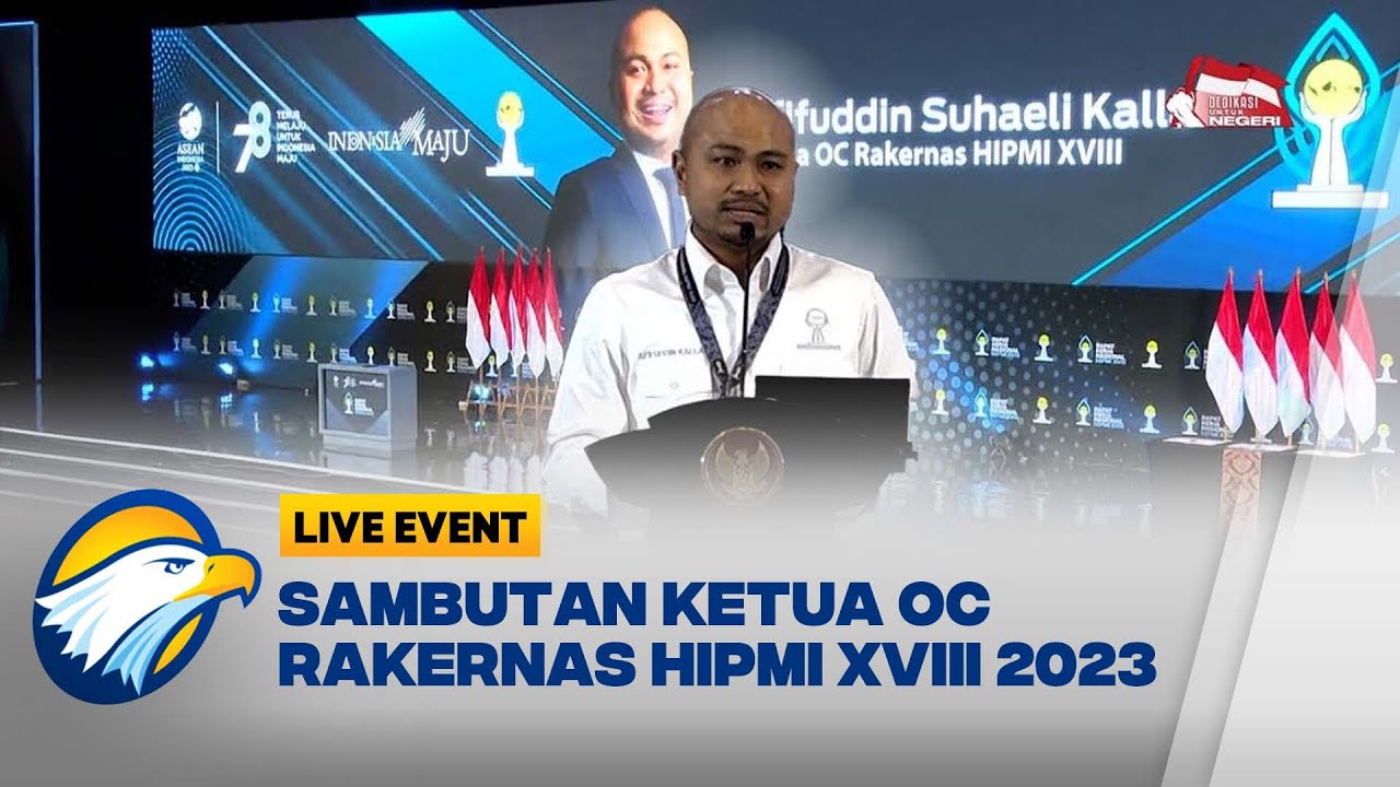 Sambutan Ketua OC Rakernas HIPMI ke-XVIII 2023
