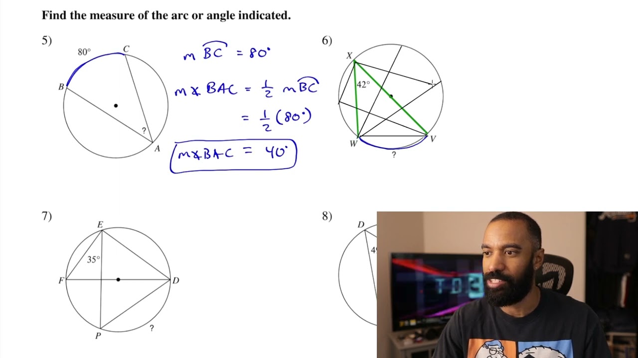 Inscribed Angles (practice problems)