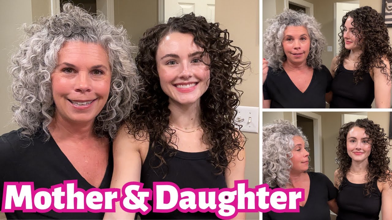 CURLY HAIR Routine Mother & Daughter | Products, Techniques + Tips
