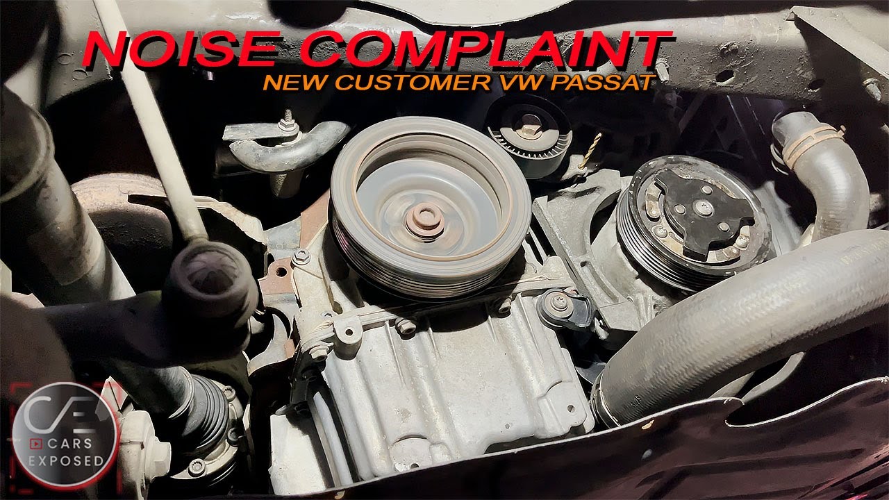Noise complaint Customer asked me to change a timing belt We found the issue 2012 VW Passat