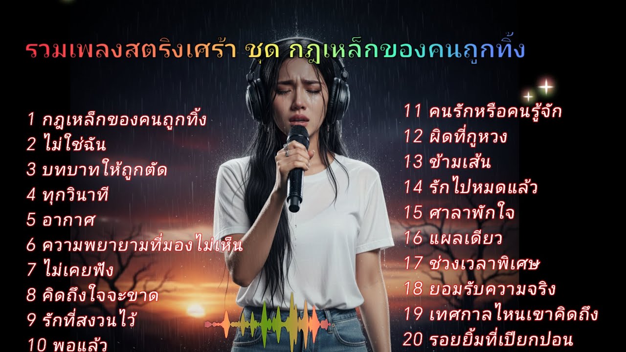 รวมเพลงสตริงเศร้า ชุด กฎเหล็กของคนถูกทิ้ง 🌺