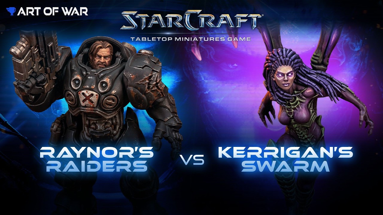 Starcraft TMG Battle Report - Raynor's Raiders vs Kerrigan's Swarm Skirmish