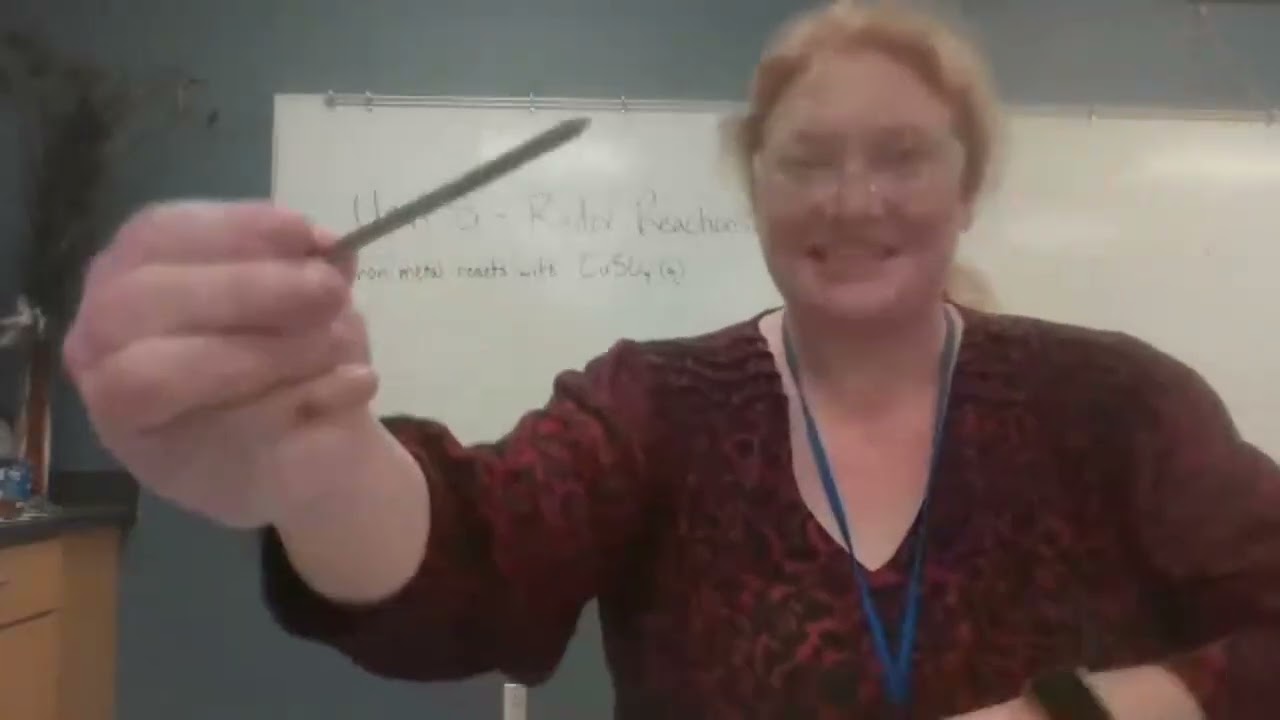 CHEM 1405 Lab Demo: Unit 8-Redox Reactions (Iron in CuSO4)