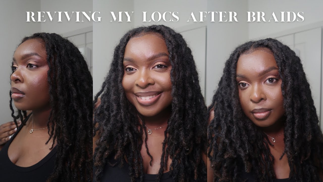  How I Revive My Locs After Braids | Wash Day + Retwist Routine
