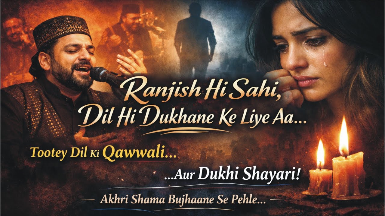 Ranjish Hi Sahi – Dil Hi Dukhane Ke Liye Aa | Heart Touching Sad Song | Emotional Poetry