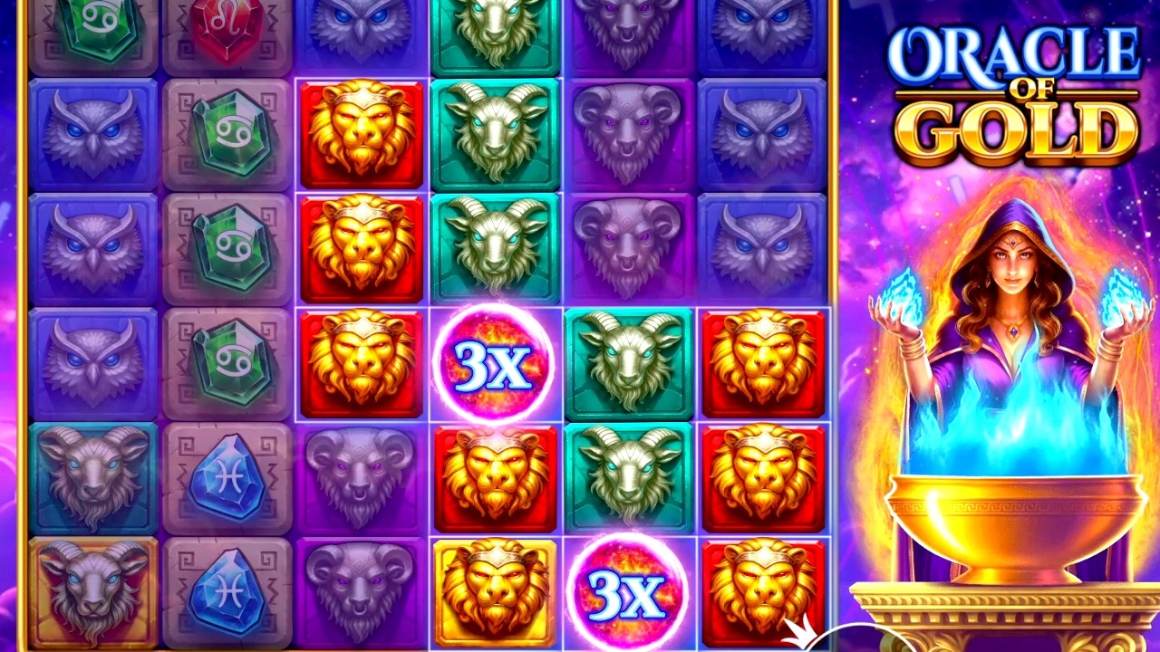 Oracle of Gold Builds Up the Multi and Clusters for Some Big Wins